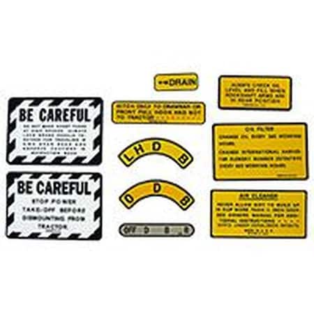 Aftermarket R4683V Chassis Decal Set  Vinyl Fits IH  Fits FARMALL R4683V-RIL